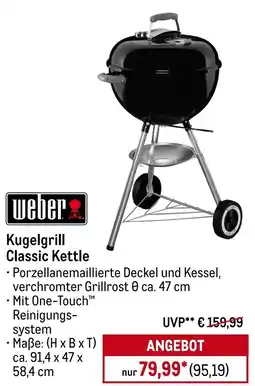 METRO weber Kugelgrill Classic Kettle Angebot