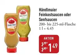 Galeria Markthalle Händlmaier Feinkostsaucen oder Senfsaucen Angebot
