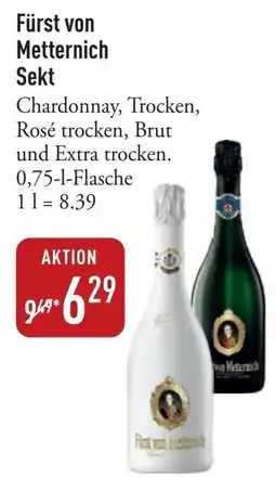 Galeria Markthalle Fürst von Metternich Sekt Angebot