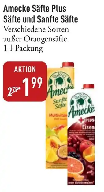 Galeria Markthalle Amecke Säfte Plus Säfte und Sanfte Säfte Angebot