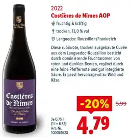 Lidl 2022 Costières de Nîmes AOP Angebot
