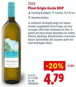 Lidl 2024 Pinot Grigio Garda DOP Angebot