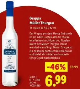 Lidl Grappa Müller Thurgau Angebot