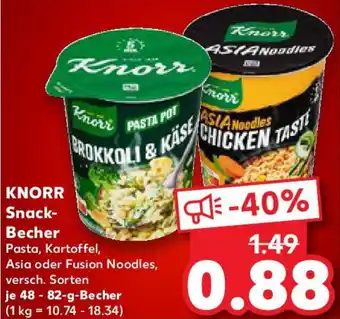 Kaufland KNORR Snack Becher Angebot