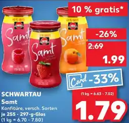 Kaufland SCHWARTAU Samt Angebot