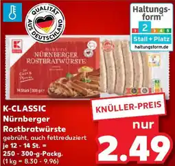 Kaufland K-CLASSIC Nürnberger Rostbratwürste Angebot