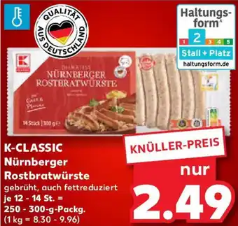 Kaufland K-CLASSIC Nürnberger Rostbratwürste Angebot