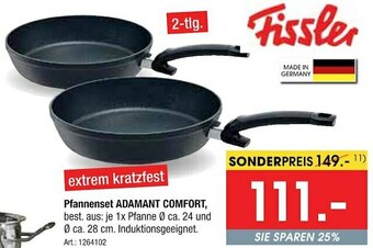 Zurbrüggen Fissler pfannenset adamant comfort Angebot