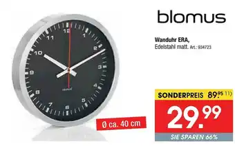 Zurbrüggen Blomus wanduhr era Angebot