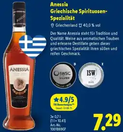 Lidl Anessia Griechische Spirituosen Spezialität Angebot