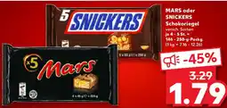 Kaufland MARS oder SNICKERS Schokoriegel Angebot