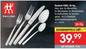 Zurbrüggen Zwilling besteck king Angebot