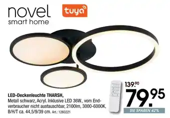 Zurbrüggen Novel smart home led-deckenleuchte tharsh Angebot