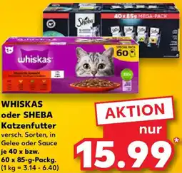 Kaufland WHISKAS oder SHEBA Katzenfutter Angebot