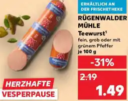 Kaufland RÜGENWALDER MÜHLE Teewurst Angebot