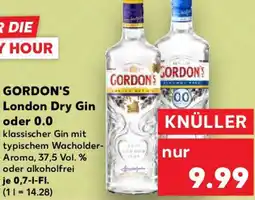 Kaufland GORDON'S London Dry Gin oder 0.0 Angebot