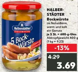 Kaufland HALBERSTÄDTER Bockwürste Angebot