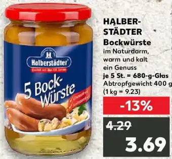 Kaufland HALBERSTÄDTER Bockwürste Angebot