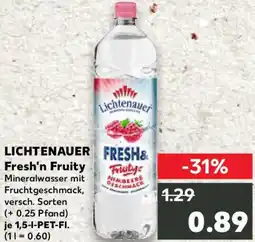 Kaufland Lichtenauer Fresh'n Fruity Angebot