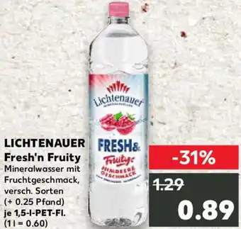 Kaufland Lichtenauer Fresh'n Fruity Angebot