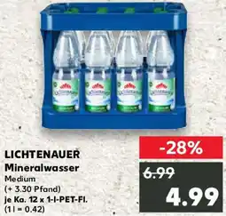 Kaufland LICHTENAUER Mineralwasser Angebot