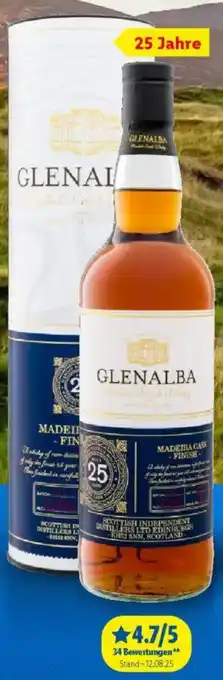 Lidl Glenalba Blended Scotch Whisky Madeira Cask Finish Angebot