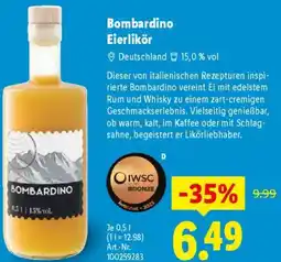 Lidl Bombardino Eierlikör Angebot