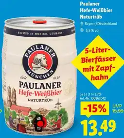Lidl Paulaner Hefe-Weißbier Naturtrüb Angebot