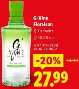 Lidl G-Vine Floraison Angebot