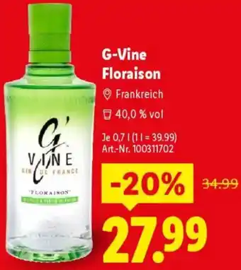 Lidl G-Vine Floraison Angebot