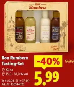 Lidl Ron Rumbero Tasting-Set Angebot
