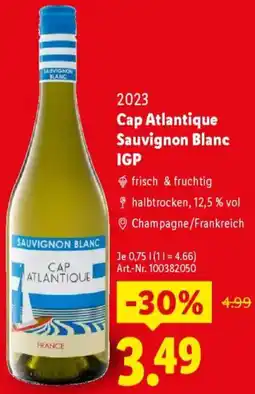 Lidl 2023 Cap Atlantique Sauvignon Blanc IGP Angebot