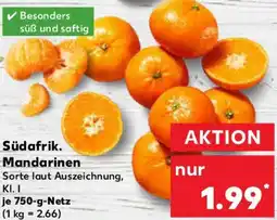 Kaufland Südafrik. Mandarinen Angebot