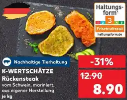 Kaufland K-WERTSCHÄTZE Rückensteak Angebot