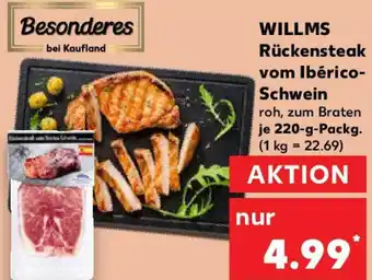 Kaufland WILLMS Rückensteak vom Ibérico Schwein Angebot