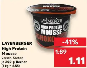 Kaufland LAYENBERGER High Protein Mousse Angebot