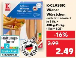 Kaufland K-CLASSIC Wiener Würstchen Angebot
