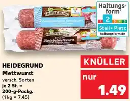 Kaufland HEIDEGRUND Mettwurst Angebot