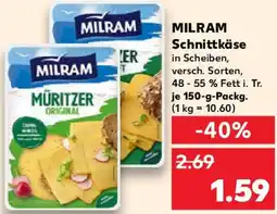 Kaufland MILRAM Schnittkäse Angebot