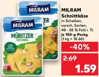 Kaufland MILRAM Schnittkäse Angebot