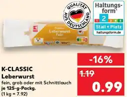 Kaufland K-CLASSIC Leberwurst Angebot
