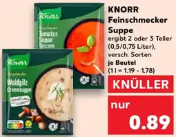 Kaufland KNORR Feinschmecker Suppe Angebot