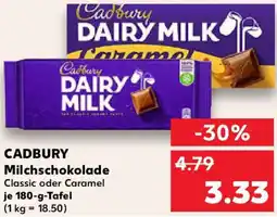 Kaufland CADBURY Milchschokolade Angebot