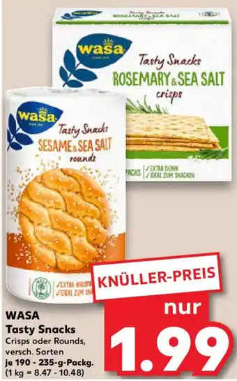 Kaufland WASA Tasty Snacks Angebot