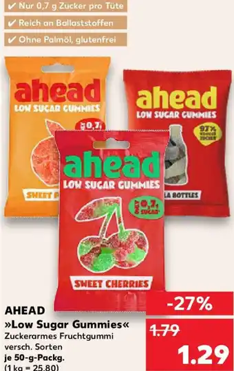 Kaufland AHEAD Low Sugar Gummies Angebot