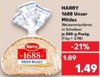 Kaufland HARRY 1688 Unser Mildes Angebot