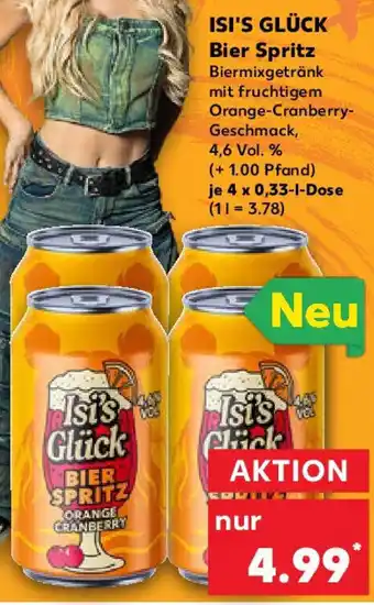 Kaufland ISI'S GLÜCK Bier Spritz Angebot