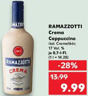 Kaufland RAMAZZOTTI Crema Cappuccino Angebot