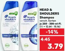 Kaufland HEAD & SHOULDERS Shampoo Angebot