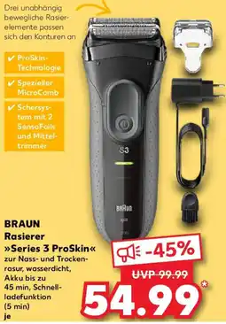 Kaufland BRAUN Rasierer Series 3 ProSkin Angebot